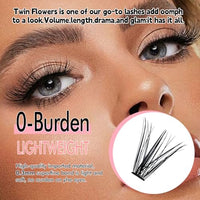 Thumbnail for Image 2 of Azenlo Natural Lash Clusters Kit Wispy Eyelash Clusters 120 pcs Cluster Eyelash Extensions C Curl Individual Lashes 10-16 mm Mix Length Natural Look (40D KIT 120 Pcs)