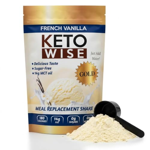 Image 1 of Default Title for the product Keto Wise Meal Replacement Shake - French Vanilla - 16.1 oz pouch