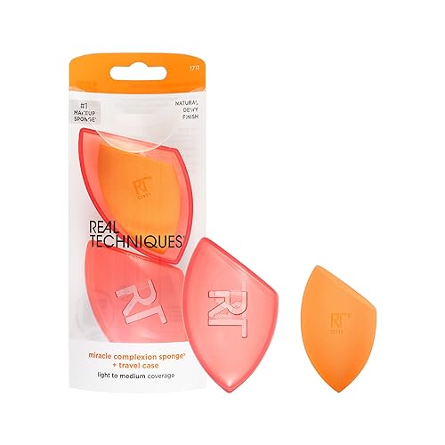 Image 1 of Default Title for the product Real Techniques Miracle Complexion Sponge & Travel Case Duo, 2-Piece Set