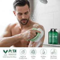 Thumbnail for Image 4 of Botanic Hearth Tea Tree Body Wash & Silicone Body Brush - 16 fl oz Set of 2