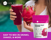 Thumbnail for Image 3 of Kate Naturals Dragon Fruit Powder & Strawberry Powder Bundle (4oz each)