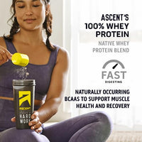 Thumbnail for Image 2 of Ascent 100% Whey Protein Powder, Vanilla, 1 lb