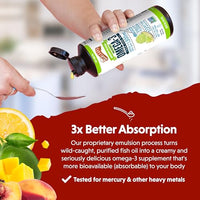 Thumbnail for Image 4 of Barlean's Omega-3 Fish Oil Liquid, 1500mg EPA & DHA, Variety Pack, 8oz