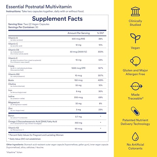 Image 3 of Ritual Women's Postnatal Multivitamin - 60 Capsules - 30 Servings