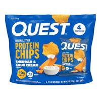 Thumbnail for Image 3 of Cheddar & Sour Cream / 1.1 Ounce (Pack of 4) for the product Quest Nutrition Protein Chips Variety Pack