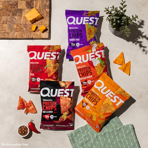 Image 6 of Quest Hot & Spicy Tortilla Style Protein Chips, 12 Count