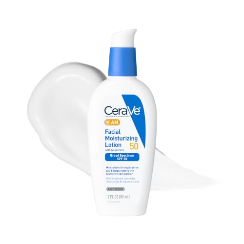 Image 1 of Default Title for the product CeraVe AM Daily Facial Moisturizer with SPF 50, Face Sunscreen, 3oz