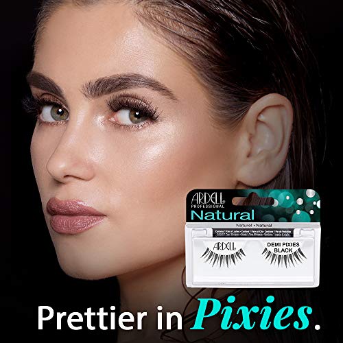 Image 2 of Ardell Natural Lashes Demi Pixies Black - Wispy False Eyelashes, Reusable Strip, 4 Pack