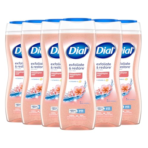 Image 1 of Default Title for the product Dial Body Wash, Exfoliate & Restore Himalayan Salt, 16 fl oz, Pack of 6