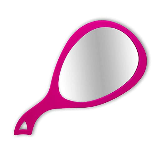 Image 1 of Default Title for the product BarberMate Teardrop Mirror, Hand Mirror for Salons and Barbershops, Pink