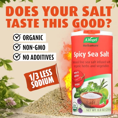 Image 3 of A. Vogel Herbamare Spicy Seasoning Salt, Organic Seasoned Sea Salt, 8.8 oz