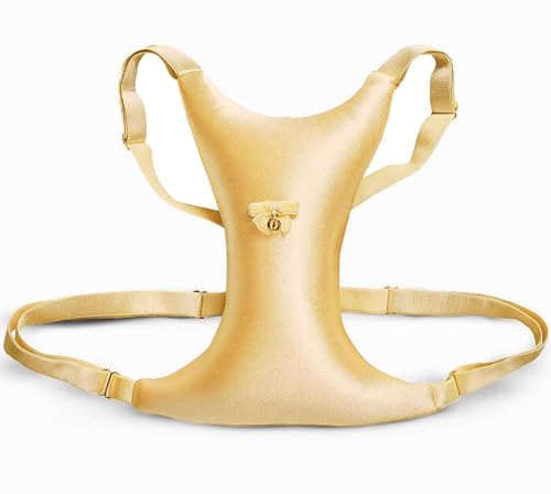 Image 1 of Gold for the product Intimia Breast Pillow for Chest Wrinkles and Side Sleeping - Breast Pillow for Wrinkle Prevention - Chest Wrinkle Pillow for Breast Support (Gold)