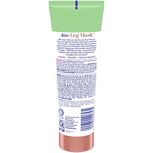 Image 2 of Nair Leg Mask Clay Exfoliate & Smooth 8 Ounce Tube Pack of 2