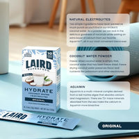 Thumbnail for Image 3 of Laird Superfood Original Hydrate Coconut Water 10ct, 0.3 OZ