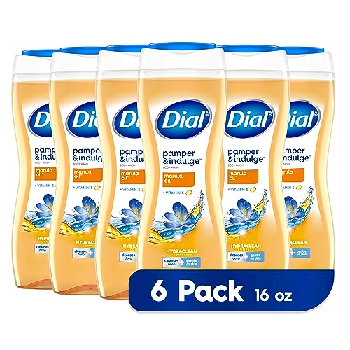 Image 1 of Default Title for the product Dial Body Wash Pamper & Indulge Marula Oil 16 fl oz Pack of 6