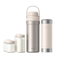 Thumbnail for Image 1 of Default Title for the product eufy Portable Breastmilk Cooler E10, 20 oz, Stainless Steel, BPA-Free
