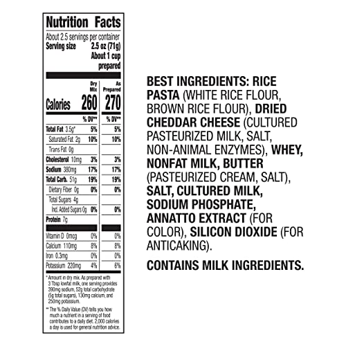 Image 2 of Annie's Homegrown Gluten-Free Rice Pasta & Cheddar Mac & Cheese 6-Ounce (Pack of 144)