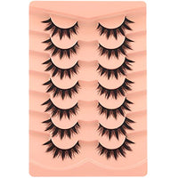 Thumbnail for Image 2 of Winifred False Eyelashes - Anime Wispy Cat Eye Natural Spiky Thick Manga Lashes for Cosplay