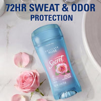 Thumbnail for Image 3 of Secret Antiperspirant Deodorant for Women, Delicate Rose Scent, 2.6 oz