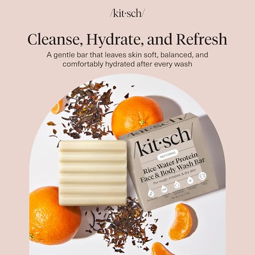 Image 3 of Kitsch Rice Water Protein Restoring Face & Body Wash Bar Soap – 4 oz