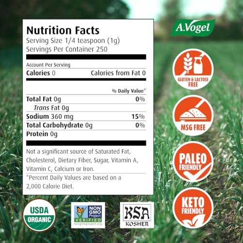 Image 2 of A. Vogel Herbamare Spicy Seasoning Salt, Organic Seasoned Sea Salt, 8.8 oz