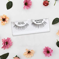 Thumbnail for Image 3 of Ardell Natural Lashes False Eyelashes Scanties Black 4 Pack
