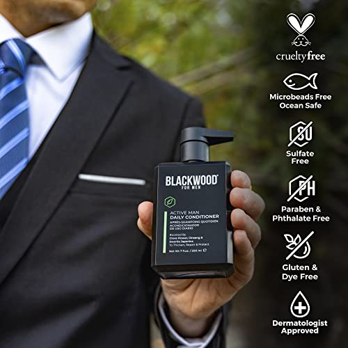 Image 3 of Blackwood For Men Active Man Daily Shampoo, Conditioner & Body Wash Bundle (7 Oz, 7 Oz, 17 Oz)