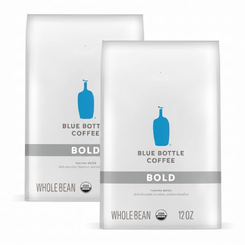 Image 1 of Default Title for the product Blue Bottle Coffee Whole Bean Organic Coffee Bold Dark Roast 12 Ounce Pack of 2