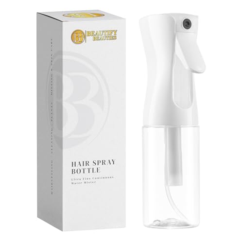 Image 2 of Clear / 6.8 Ounces for the product BeautifyBeauties Continuous Spray Bottle for Hair
