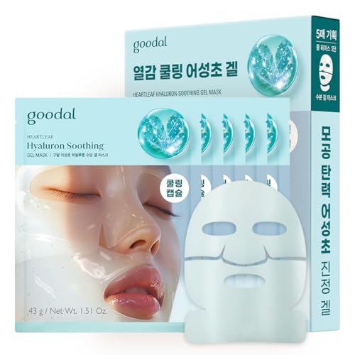 Image 1 of Default Title for the product GOODAL Heartleaf Hyaluron Gel Mask 5EA