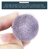 Thumbnail for Image 4 of KINGMAS Round Foundation Brush, Premium Face Kabuki Makeup Brush (Pack of 3)