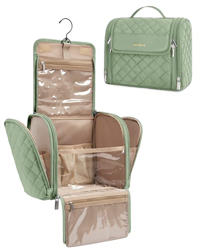 Image 8 of Green / Large for the product BAGSMART Hanging Travel Toiletry Bag