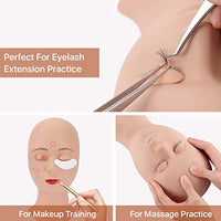 Thumbnail for Image 4 of Pretty memory Lash Mannequin Head with 4 Pairs Removable Practice Eyelids
