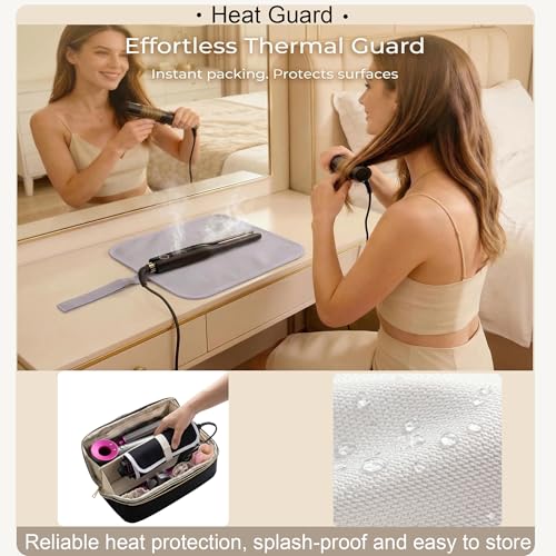 Image 4 of BAGCRAZY Hair Tools Travel Bag with Heat Resistant Mat