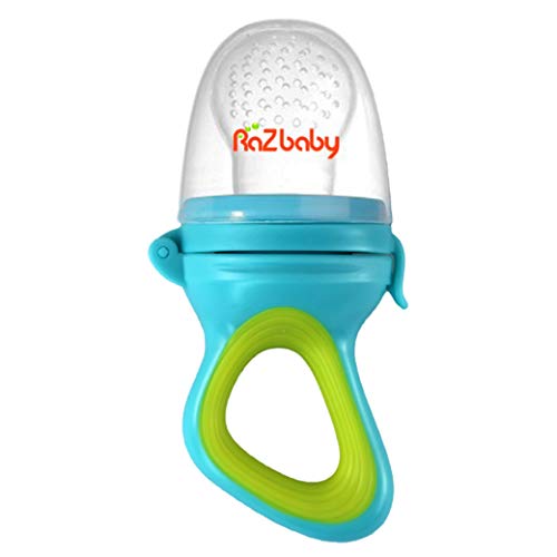 Image 1 of Default Title for the product RAZBABY Baby Solids/Frozen Fruit Feeder Pacifier, Infant Teether Toy 6M