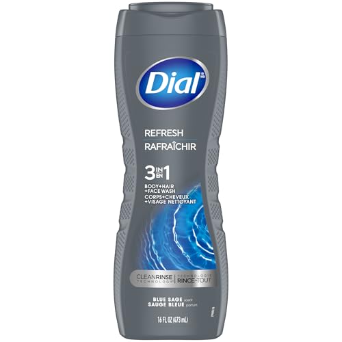 Image 16 of Fresh / 16 Fl Oz (Pack of 6) for the product Dial Men 3-in-1 Body, Hair and Face Wash