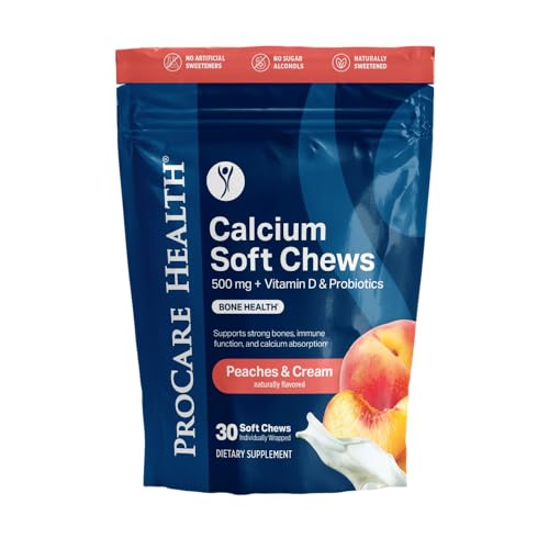 Image 1 of Default Title for the product ProCare Health TruCal Calcium Soft Chews ? Peaches & Cream Flavor | 30 Count