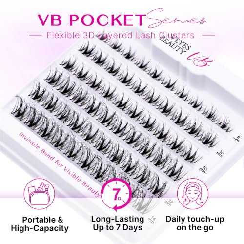 Image 10 of VEYESBEAUTY Lash Clusters Individual Eyelash Extensions