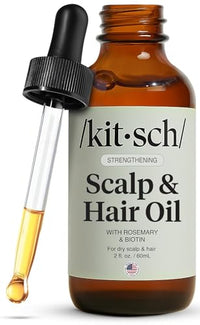 Thumbnail for Image 1 of 2 Fl Oz (Pack of 1) for the product Kitsch Rosemary Oil for Hair Growth -With Castor Oil, Biotin & Jojoba- 60mL