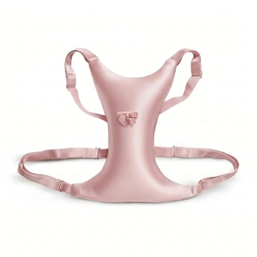 Image 4 of Pink for the product Intimia Breast Pillow for Chest Wrinkles and Side Sleeping - Breast Pillow for Wrinkle Prevention - Chest Wrinkle Pillow for Breast Support (Gold)