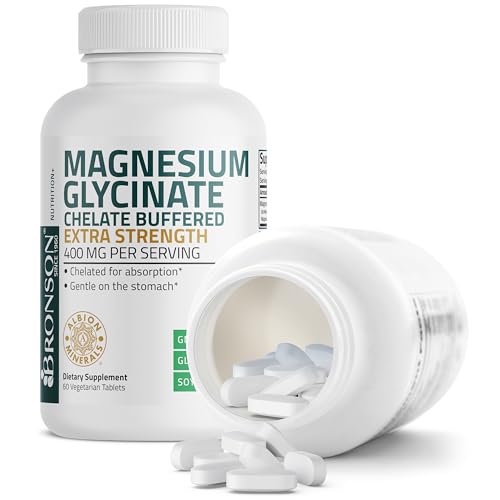 Image 7 of Bronson Magnesium Glycinate 400 mg Buffered & Chelated, 60 Tablets