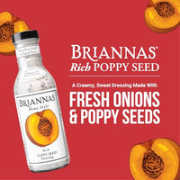 Thumbnail for Image 2 of BRIANNAS Home Style Rich Poppy Seed Dressing 355ml Bottle