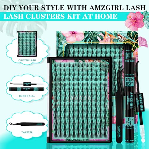 Image 2 of AMZGIRL LASH Lash Clusters Kit D Curl Manga Anime Lashes 10-18mm, Autumn Leaves