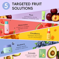 Thumbnail for Image 3 of QUIYUM Fruit Skin Care Set for Dry Sensitive Skin, Natural Skincare Kit