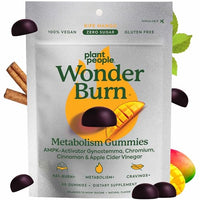 Thumbnail for Image 1 of Default Title for the product Plant People WonderBurn Metabolism Gummies, Ripe Mango Flavor (60 Count)