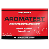 Thumbnail for Image 1 of Default Title for the product MuscleMeds AROMATEST Testosterone Booster & Aromatase Inhibitor 30 Liquid caps