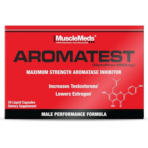 Image 1 of Default Title for the product MuscleMeds AROMATEST Testosterone Booster & Aromatase Inhibitor 30 Liquid caps
