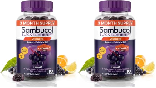 Image 4 of Elderberry / 90 Count (Pack of 2) for the product Sambucol Elderberry Gummies