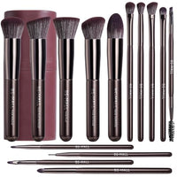 Thumbnail for Image 5 of Coffee for the product BS-MALL Makeup Brushes 14 Pcs Brush Set