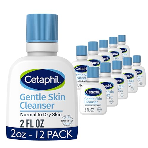 Image 5 of Unscented / 2 Fl Oz (Pack of 12) for the product Cetaphil Gentle Cleanser Hydrating Face & Body Wash Sensitive Skin